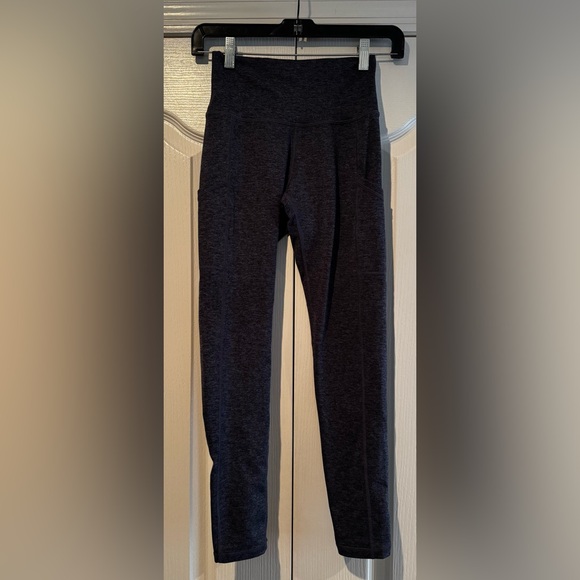 Aerie The Hugger Legging High Rise with Pockets in Heathered Navy - Size S - Picture 3 of 6
